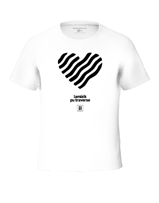 Tisert Zenes Black - White Tween's T-Shirt