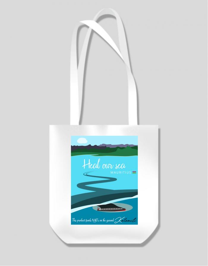 Sov nou la mer tote bag