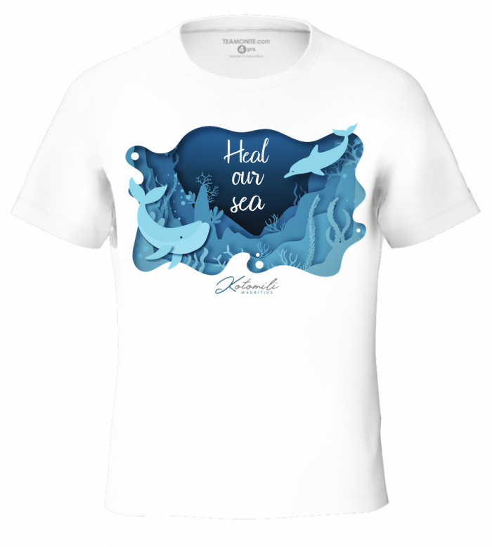Heal our sea white tween's unisex t-shirt