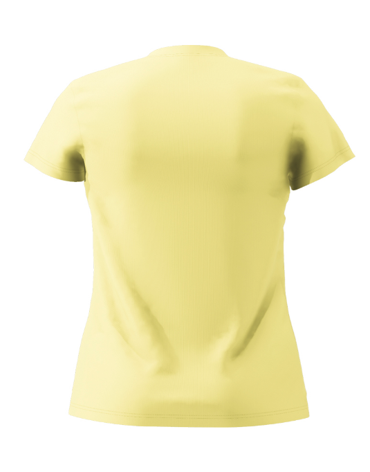 Heart Women's Yellow T-Shirt Back