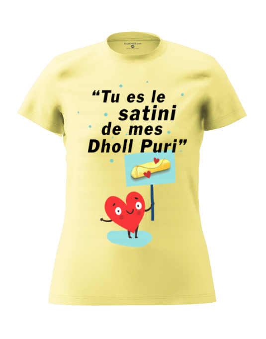 Heart Women's Yellow T-Shirt