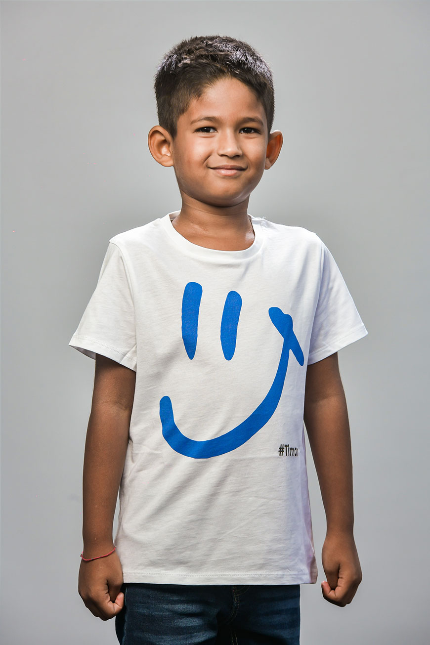 Tween's Blue Luna White T-Shirt Model 1 Tween's Blue Luna White T-Shirt Model 1