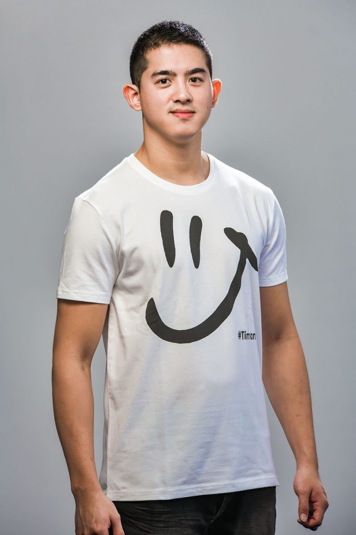 Men's Black Luna White T-Shirt Model 1