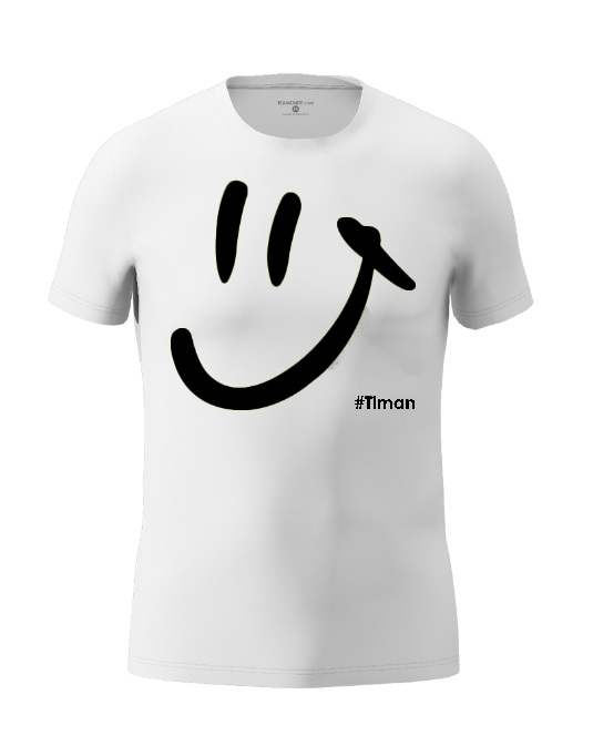 Men's Black Luna White T-Shirt 3D