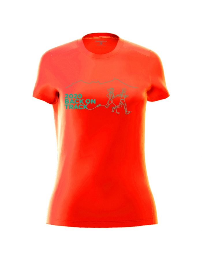 Moka Trail Women's Active Fit Tee - Orange