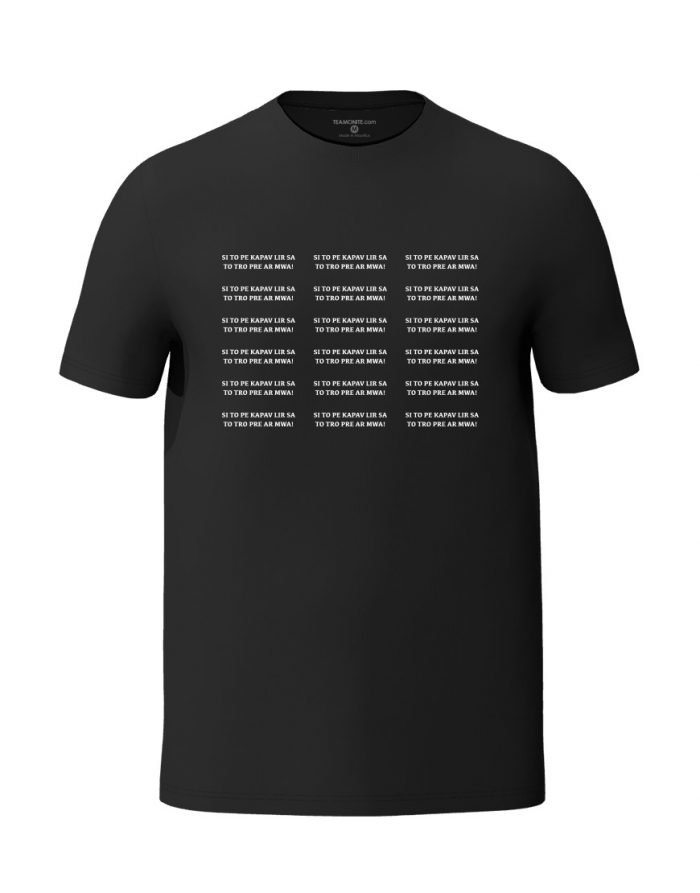 To trop pre black t-shirt