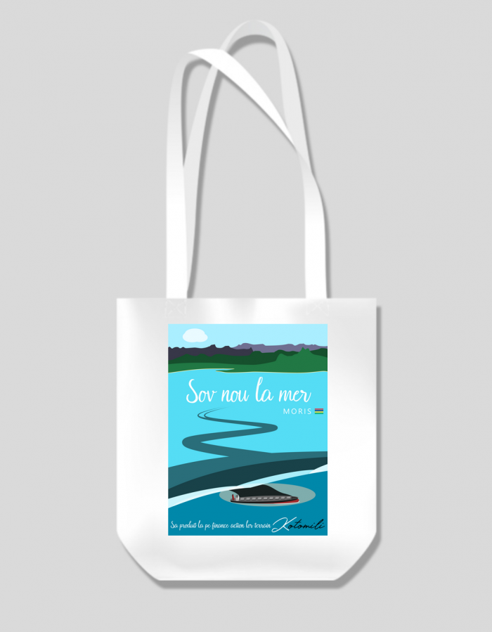 Sov nou la mer tote bag