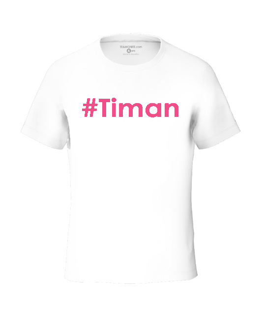 Tweens pink Timan white t-shirt